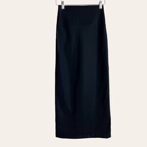 Wardrobe NYC Black White Side Panel Stretch Tube Skirt Size S